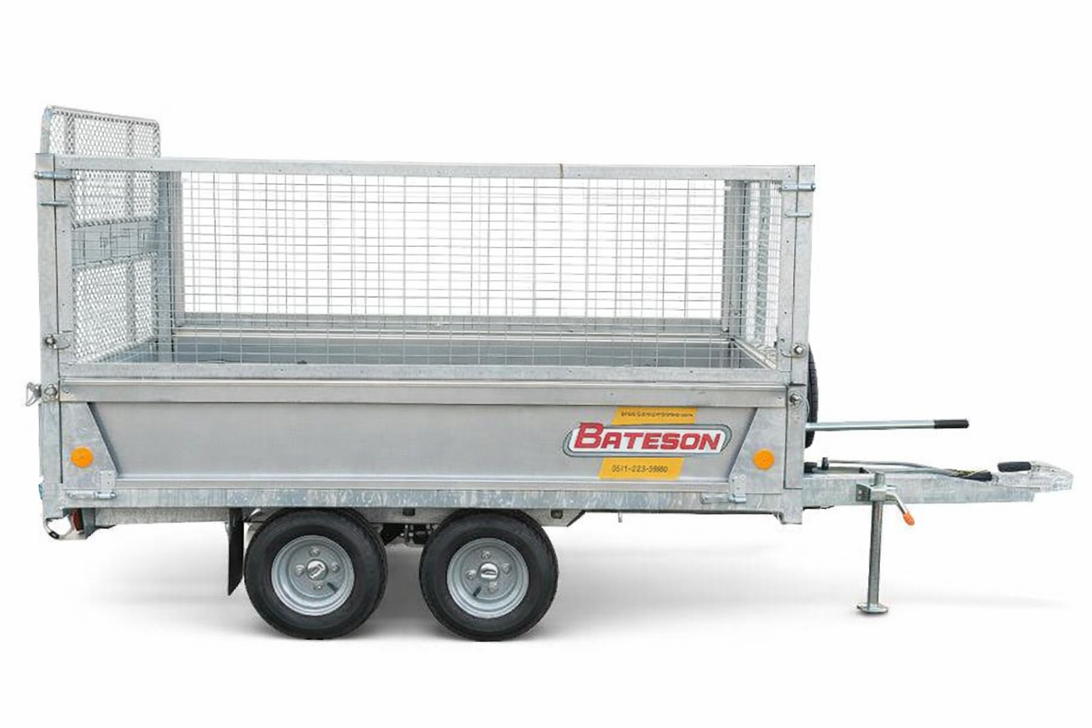 Remolque basculante BATESON 72H Remolque volquete bateson 750kgs 2 ejes - Imagen 1